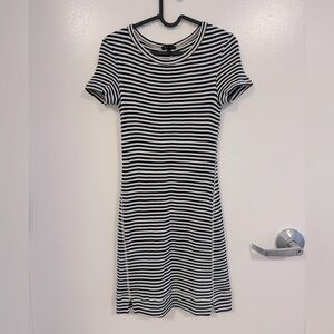 Theory Striped Mini Dress